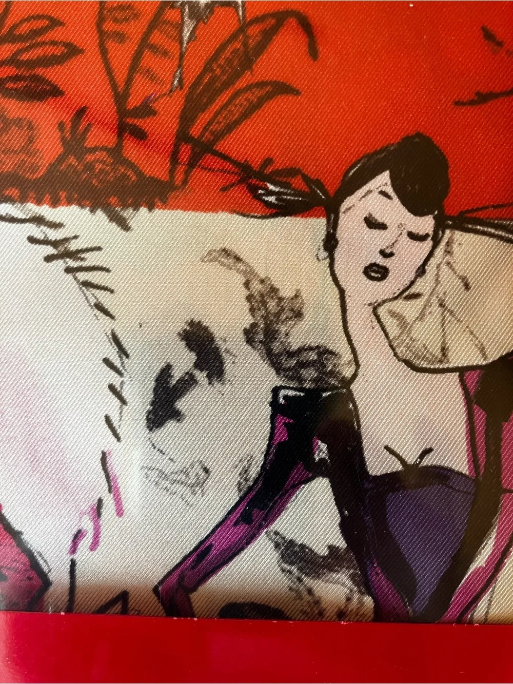 Christian Lacroix Commemorative Illustrated Silk Scarf 2007 - Picture 2 of 5
